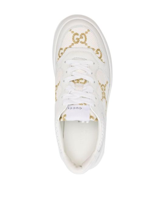 Gucci GG Low-top Sneakers in het White