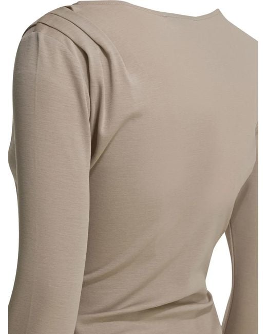 Max Mara Natural V-Neck Wrap Sweater