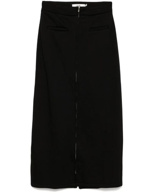 B+ AB Black Zip-Up Skirt