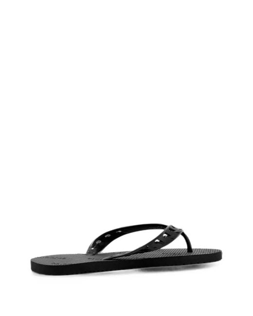 Havaianas Black Logo-Embossed Flip-Flops for men