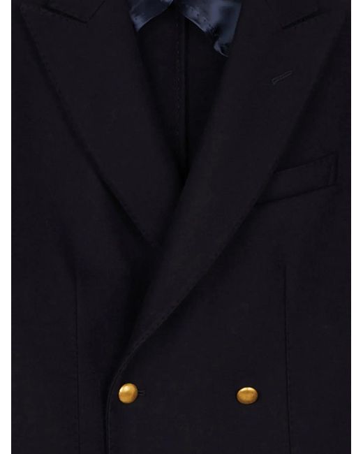 Fortela Blue David Double-Breasted Blazer for men