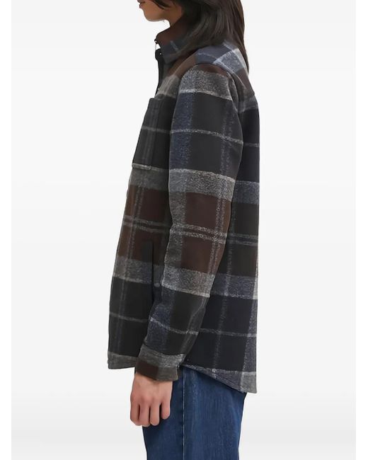 Barbour Gray Checked Button-Fastening Shirt for men