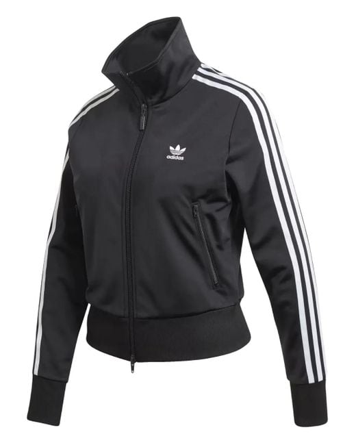 Adidas Black Fire Bird 3-Stripe Track Jacket