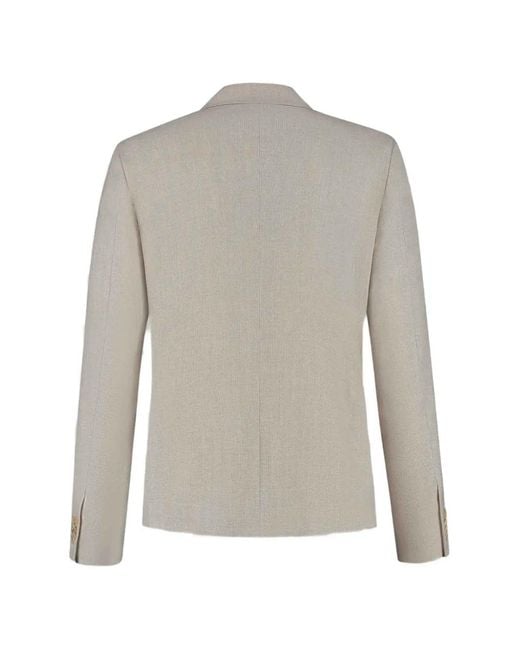 Corneliani Gray Patch-Pocket Blazer for men