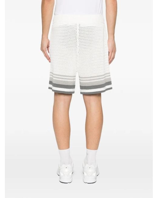 Casablanca White "Crochet" Shorts for men