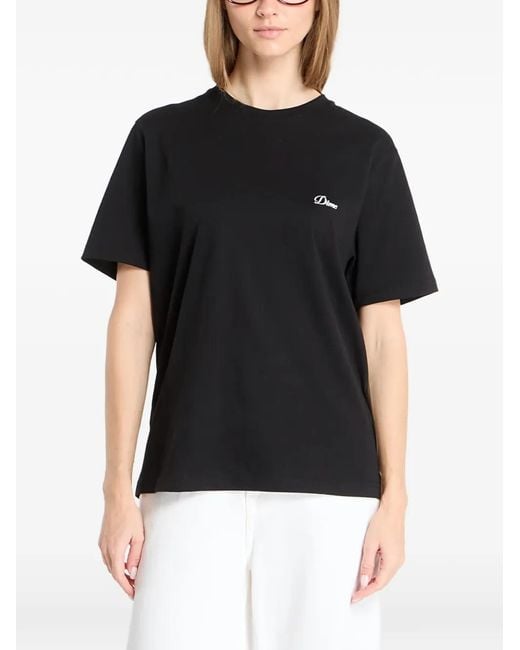 Dime Black Cursive Logo T-Shirt