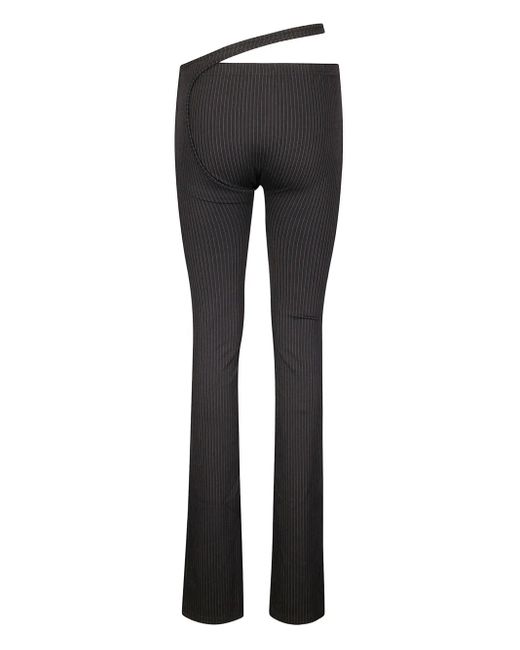 OTTOLINGER Black Pinstriped Trousers