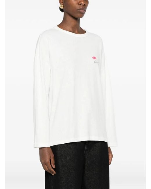 KENZO White Tulip Printed T-Shirt