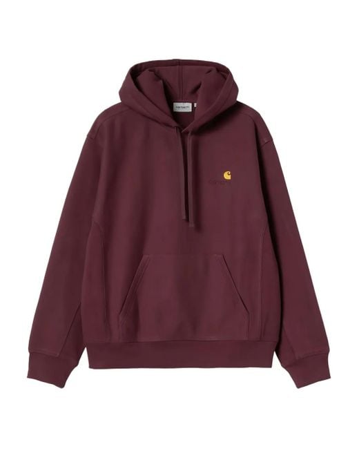 Carhartt American Script Hoodie in het Red voor heren