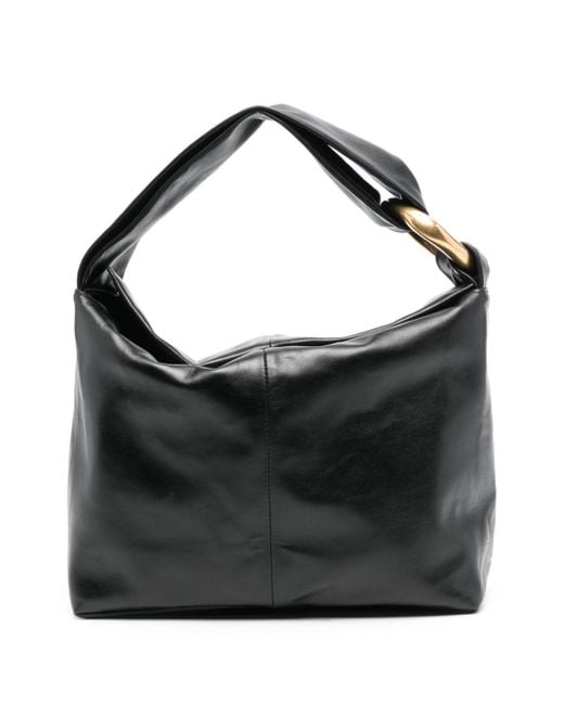 Jil Sander Black Small Leather Tote Bag