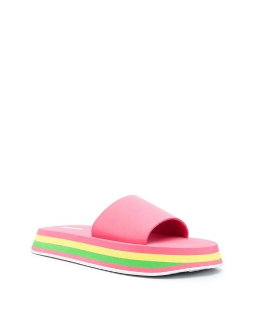 MSGM Pink Sole Open-Toe Sandals