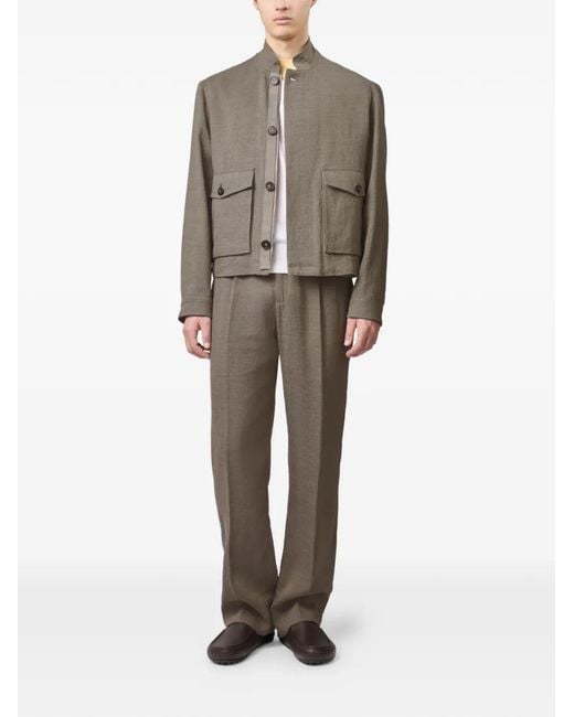 Tod's Gray Maxi-Pockets Short Jacket for men