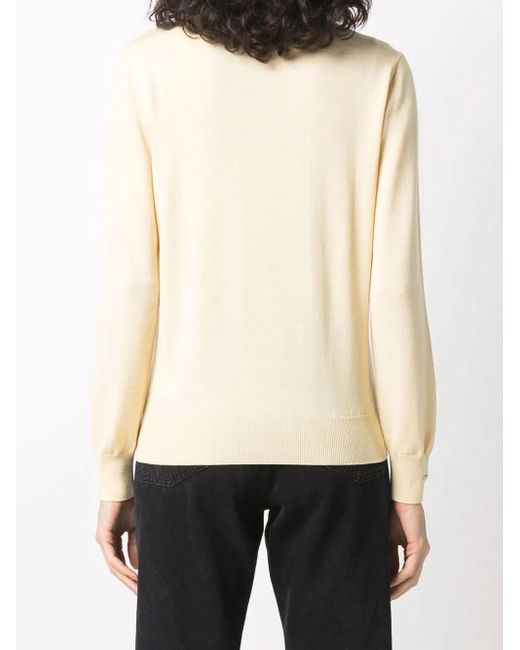 Peserico Natural High-Neck Wool Jumper