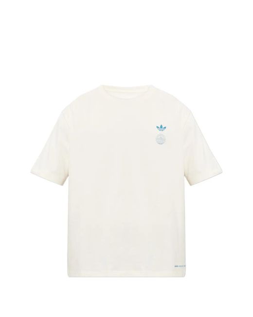 Adidas White X Bad Bunny Dtmf Merch Cotton T-Shirt