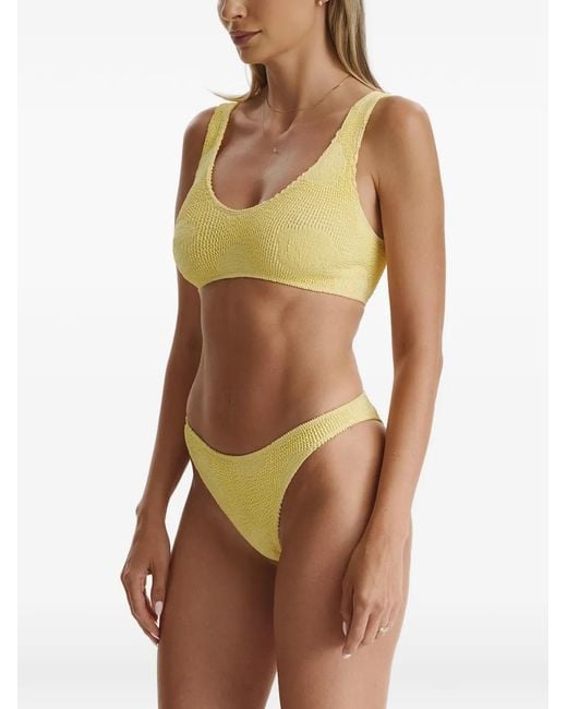 SOFIA ERHAN Yellow Aria Crinkle Bikini