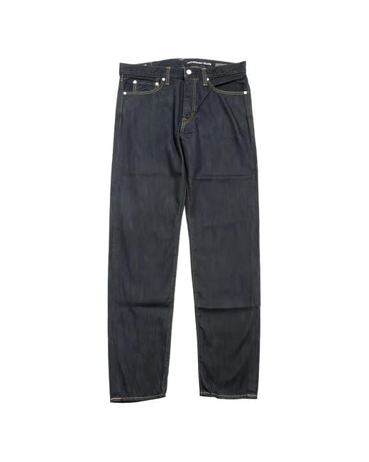 Momotaro Blue Tapered-Leg Jeans for men