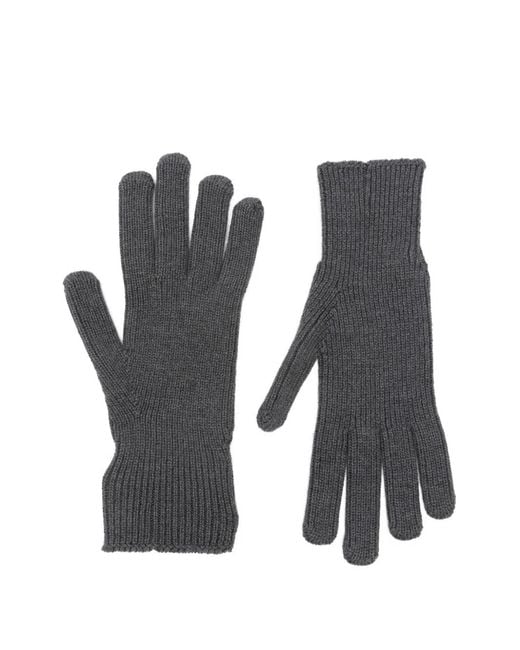 Moncler White Wool Gloves for men