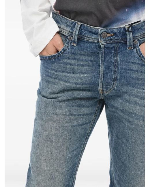 DIESEL Blue Larkee-X Straight-Leg Jeans for men