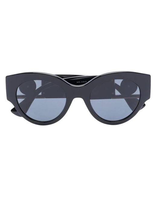 Versace Blue Medusa-Head Square-Frame Sunglasses