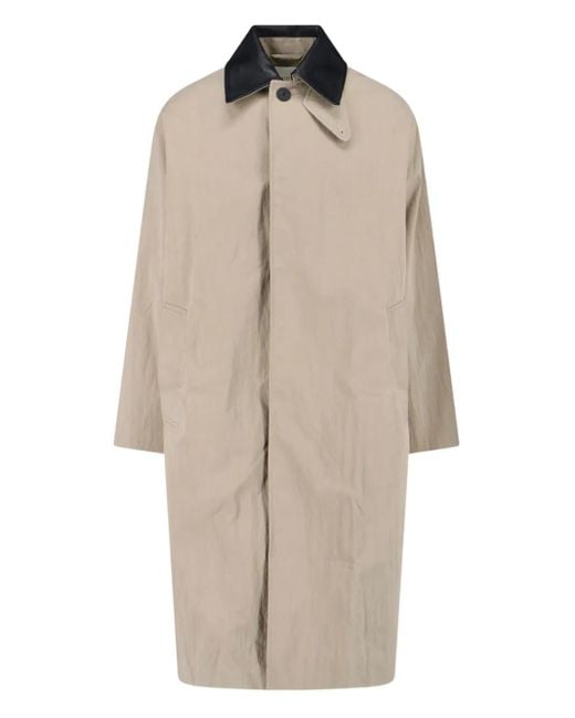 Studio Nicholson Natural Revere Buttoned Coat for men