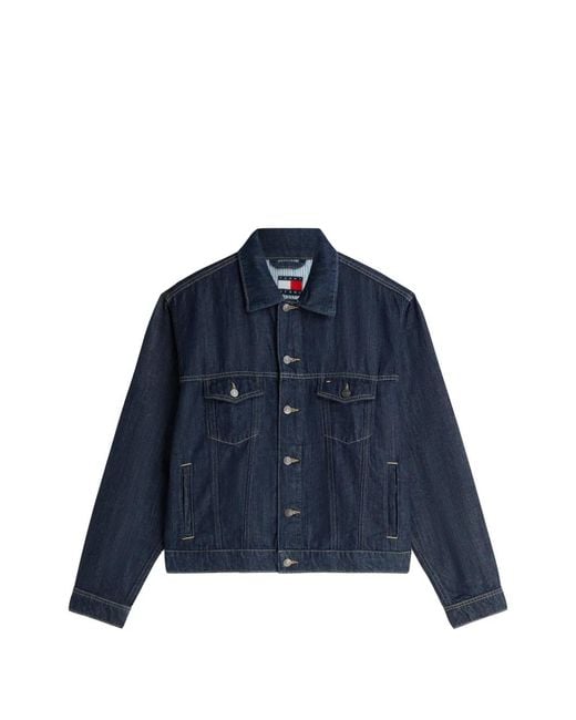 Tommy Hilfiger Blue Button-Up Denim Jacket for men