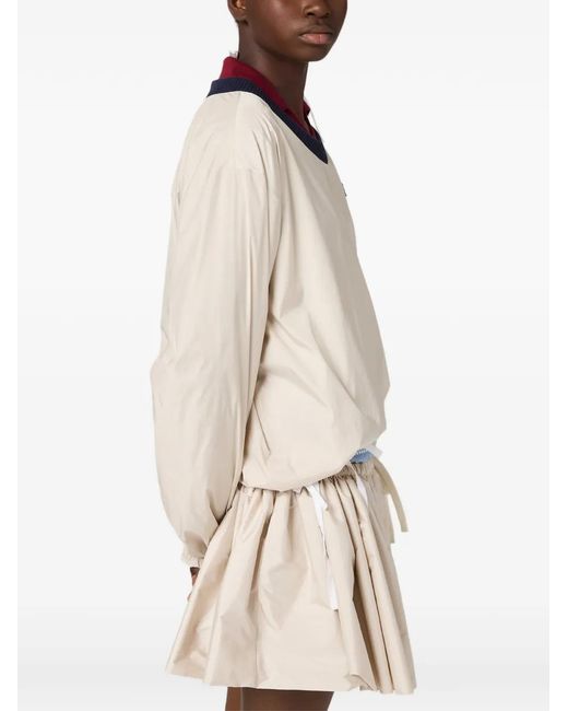 Miu Miu Natural Technical Pongé Sweatshirt