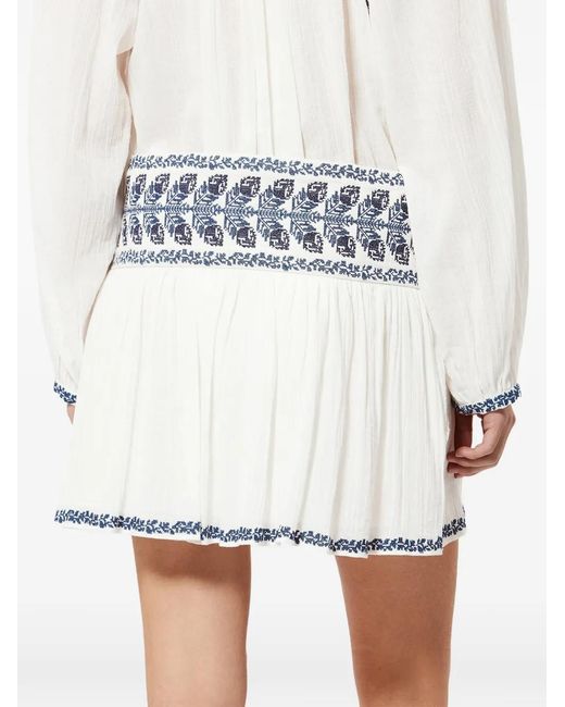 Isabel Marant White Picadilia Ecru Cotton Skirts