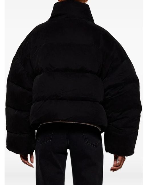 Entire studios Black Cropped-Steppjacke
