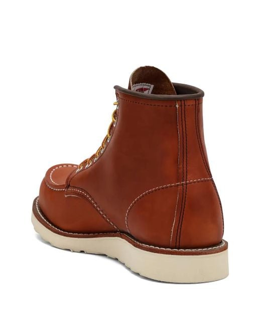 Red Wing Brown Lace-Up Leather Boots for men