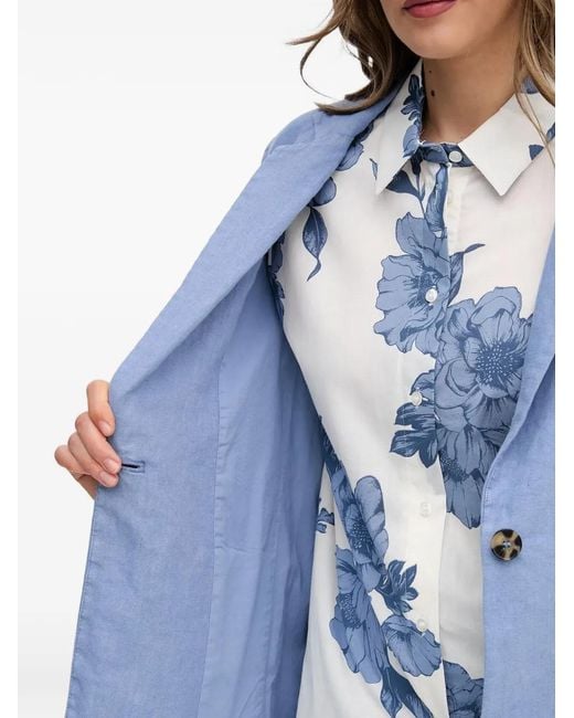 Ouí Blue Welt-Pocket Blazer