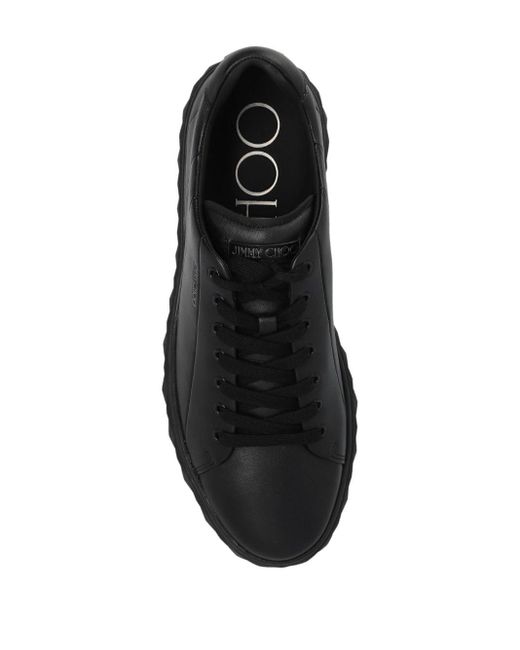 Jimmy Choo Diamond Light Leren Sneakers in het Black voor heren
