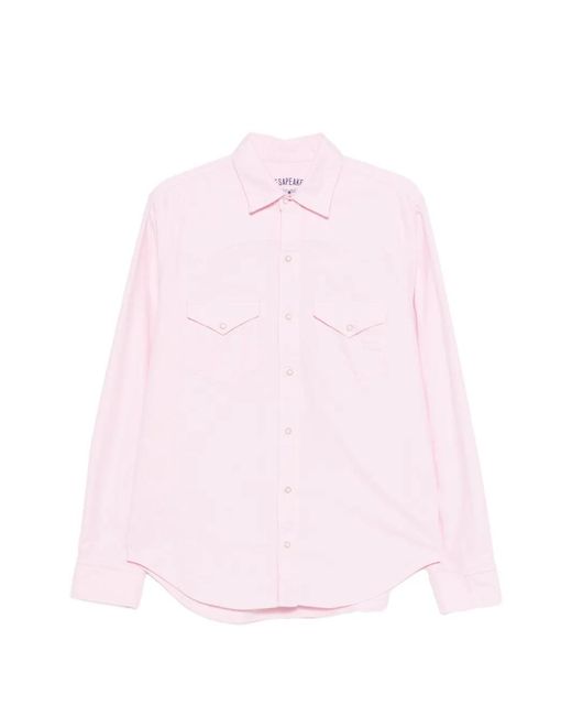 chesapeake's Pink Curved-Hem Shirt for men