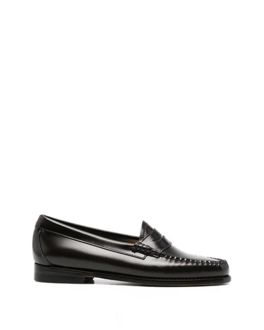 G.H.BASS Black Weejuns Leather Penny Loafers