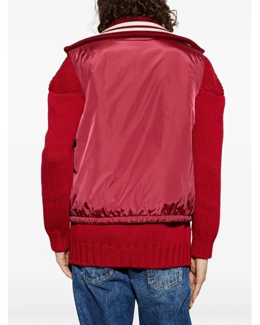DSquared² Red Chevron-Knit Sweater for men