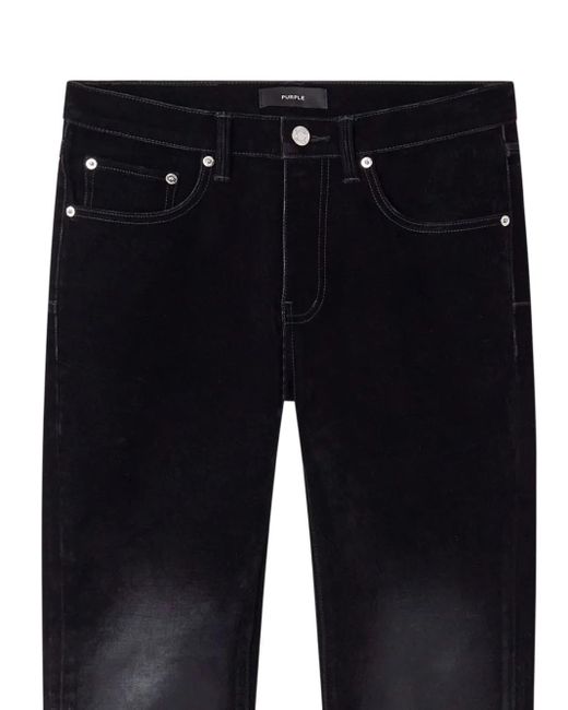Purple Brand Blue P001 Flock-Dipped Jeans for men