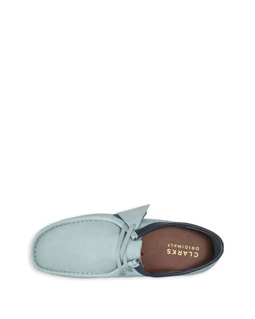 Clarks Blue Wallabee Boots for men