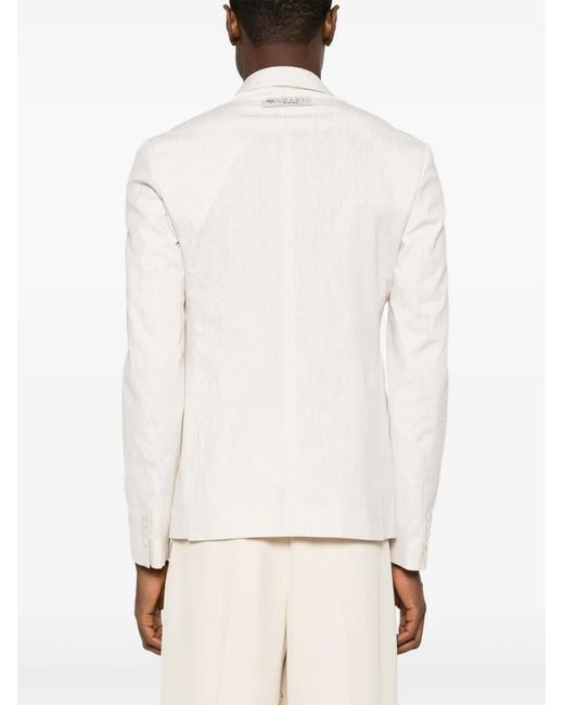 Amiri White Double-breasted Blazer for men