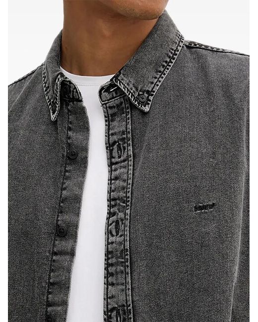 Levi's Gray Cotton Shirt for men