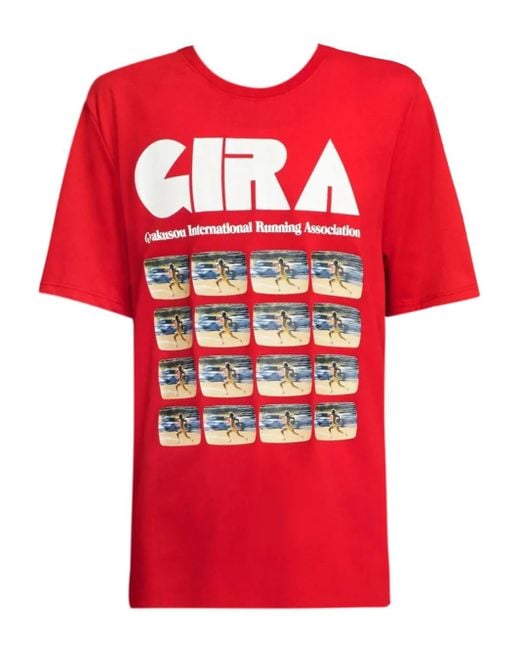 Nike Red Graphic-Print T-Shirt for men