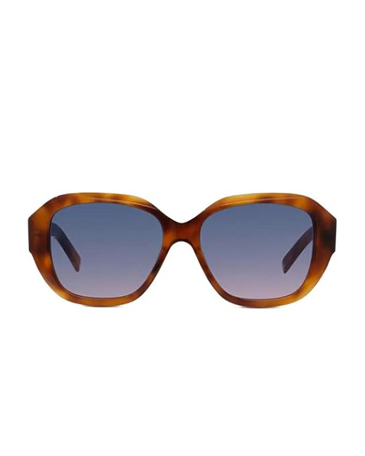 Givenchy Blue Geometric-Frame Sunglasses