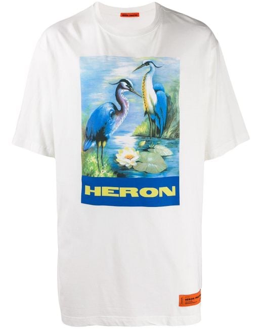 heron preston logo t shirt