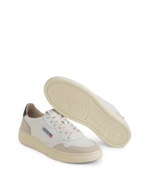 Autry White Medalist Low-Top Sneakers for men