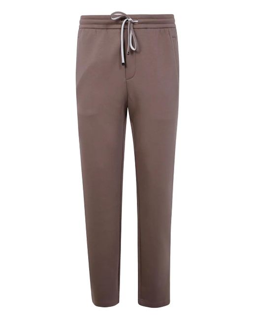 Pantalones de chándal con parche del logo Emporio Armani de hombre de color Brown