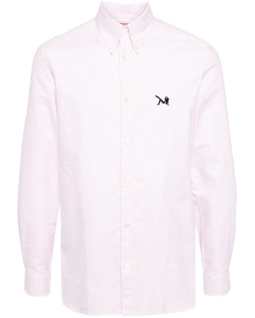 Calvin Klein Overhemd Met Logo-applicatie in het Pink voor heren