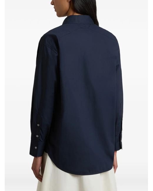 Woolrich Blue Button Chest-Pocket Shirt