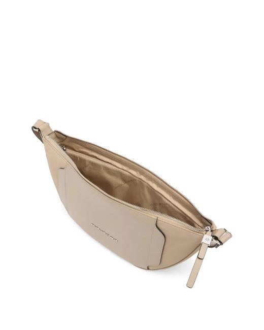 Piquadro Natural Leather-Panelled Belt Bag
