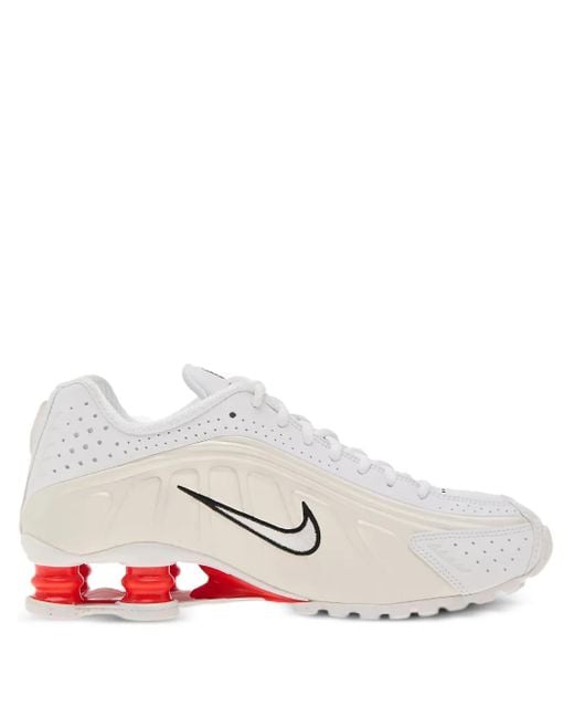 Nike White Shox R4 Sneakers
