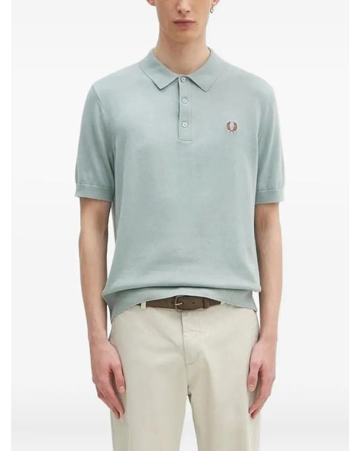 Fred Perry Poloshirt mit Logo-Stickerei in Blue für Herren
