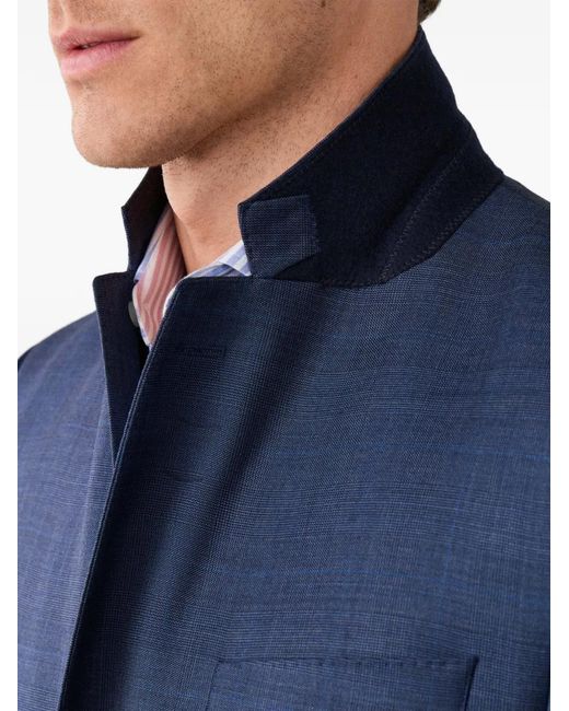 Hackett Blue Prince Of Wales Check Suit for men
