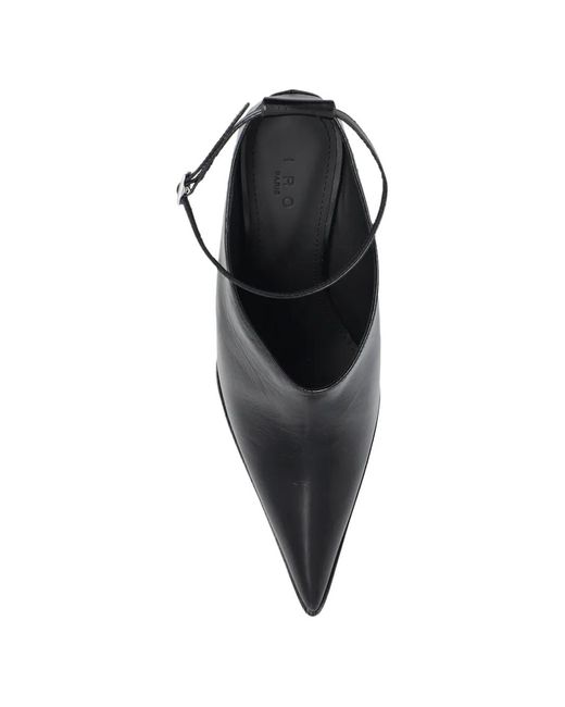 Mules A Punta di IRO in Black